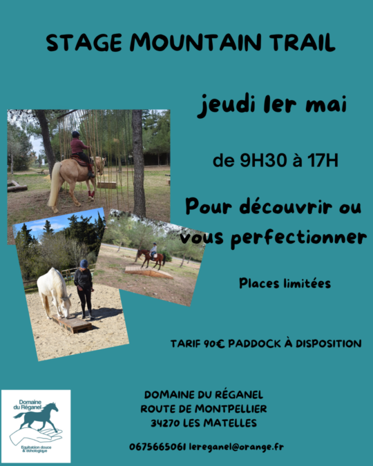 Si vous voulez vous préparer pour notre concours du 18 mai, ou tout simplement découvrir et passer une belle journée avec votre cheval c'est l'occasion! Au programme, un peu de théorie pour bien comprendre l’éthique de la discipline et le règlement, puis travail sur les dispositifs, au sol et en selle en fonction de vos avancées. Repas du midi tiré du sac. 6 cavaliers maximum.